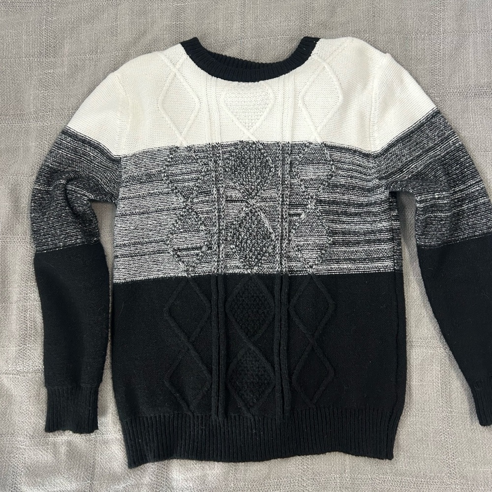 Black and White Sweater